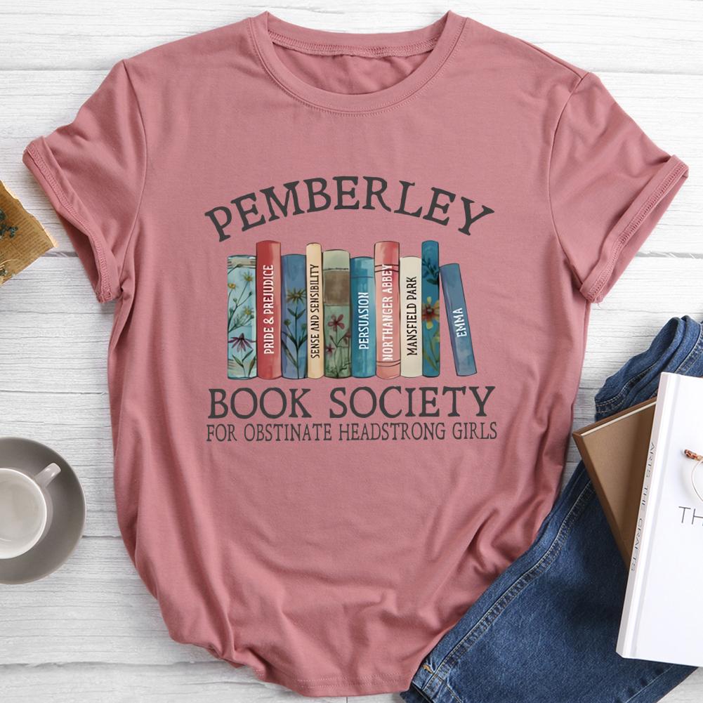 Pemberley Book Society Round Neck T-shirt