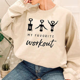 Funny Wine Workout Sweatshirt