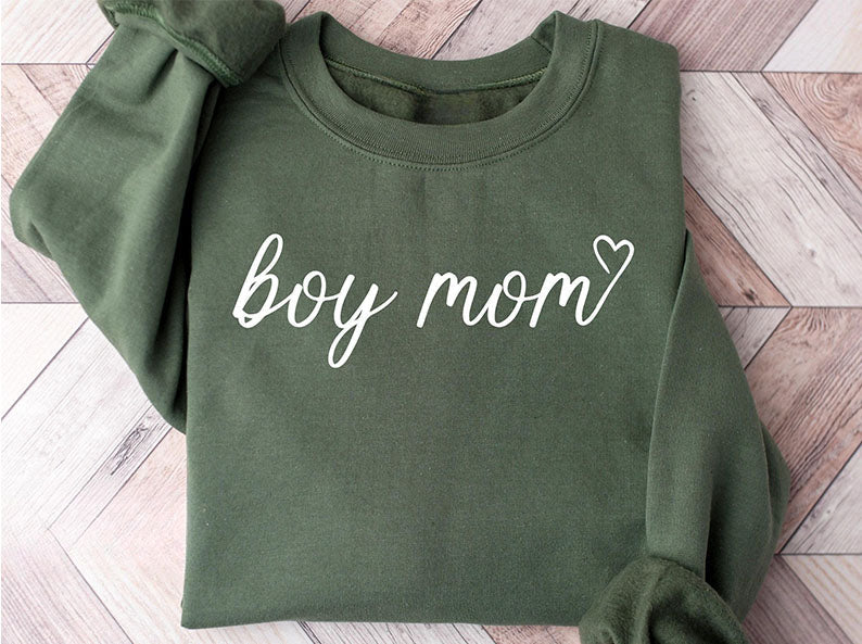 Boy Mom Crewneck Sweatshirt