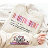 Booktrovert Definition Funny Book Lover Sweatshirt