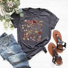 Vintage Wildflowers Garden Lover T-shirt