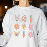 Happy Easter Elements Print Sudadera casual