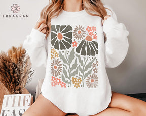 Boho Flower Sweatshirt