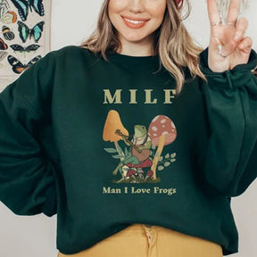 Sudadera MILF Man I Love Frogs