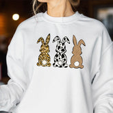 Happy Easter Leopard Bunny Sweatshirt