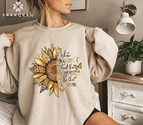 Butterfly Fall Sunflowers Sweatshirt