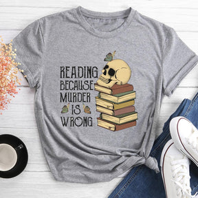 Book Lover Round Neck T-shirt