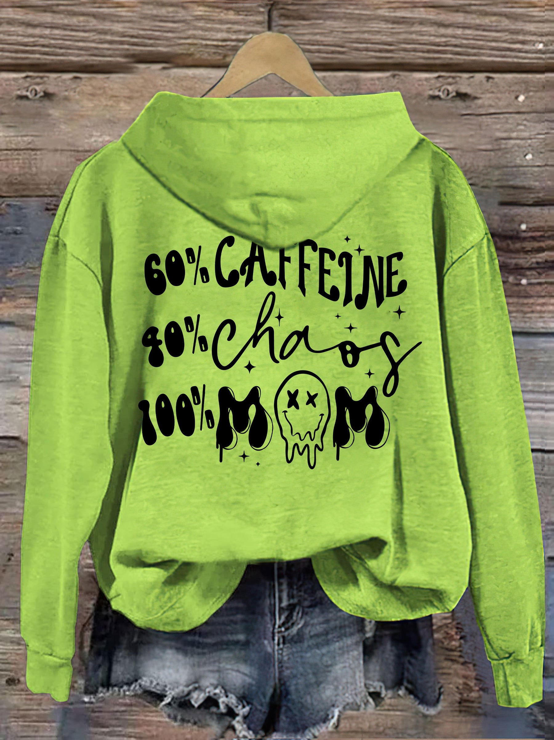 Caffeine And Chaos Mom Life Hoodie