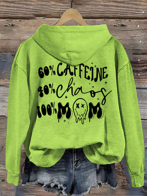 Caffeine And Chaos Mom Life Hoodie