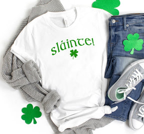 Slainte Shamrock Shirt St. Patrick's Day Tee