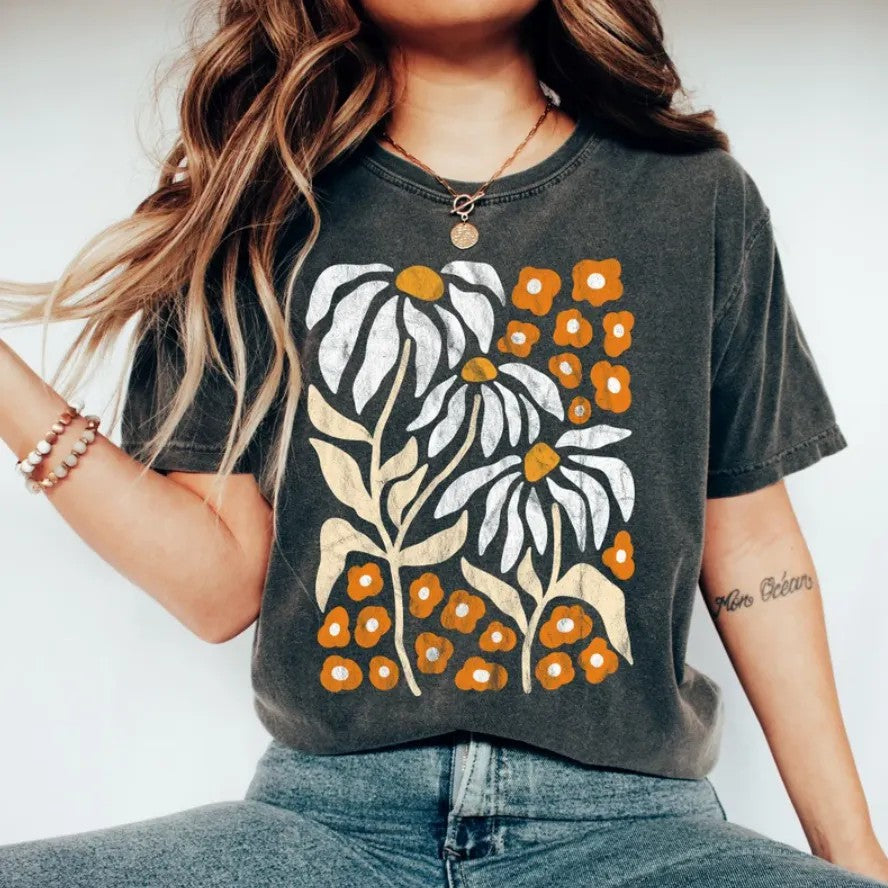 T-shirt Boho Wildflowers Floral Nature