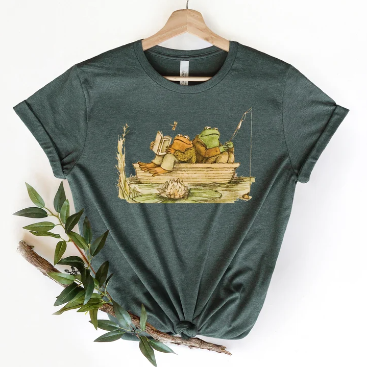 Grenouille et crapaud T-shirt décontracté