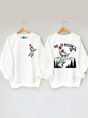 He Is Rizzin' Jesus Sweatshirt