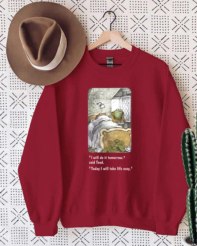 Frog Agus Toad An bhfuil Cara Sweatshirt Ócáideach