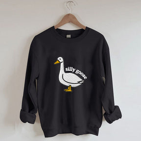 Silly Goose Print Sweatshirt