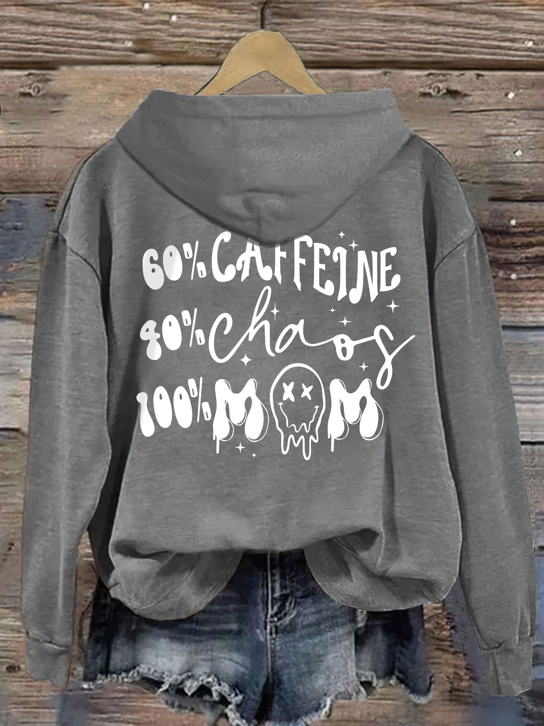 Caffeine And Chaos Mom Life Hoodie