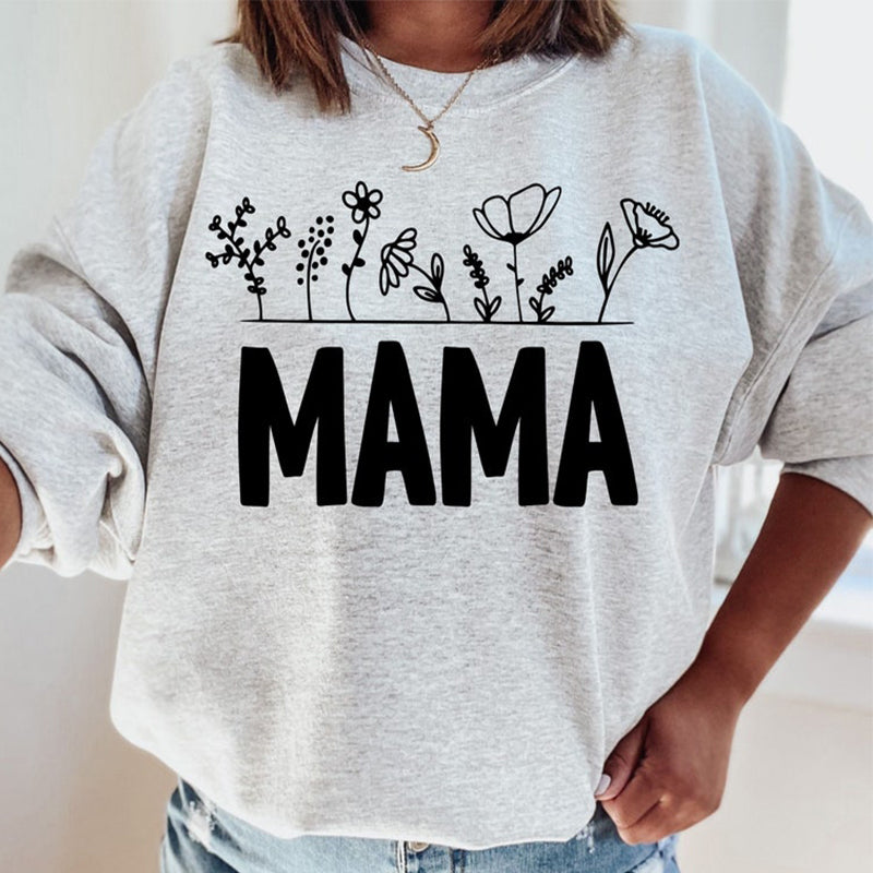 Muttertag Mama Blumen druck Sweatshirt