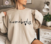 Homebody Casual Graphic Sweatshirt