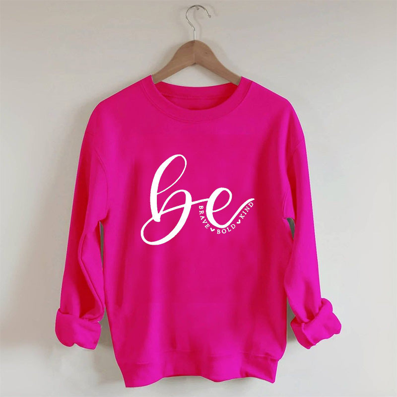 Kindness Letter Print Sweatshirt