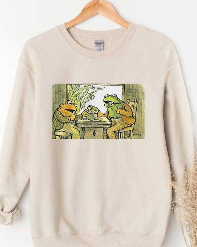 Frog Agus Toad An bhfuil Cara Sweatshirt Ócáideach