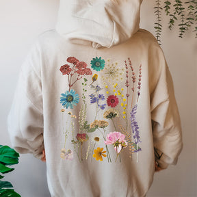 Vintage Pressed Pressed Flowers Hoodie