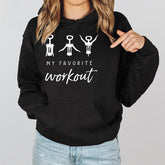 Funny Wine Workout Hoodie