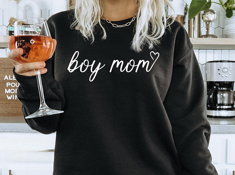 Boy Mom Crewneck Sweatshirt