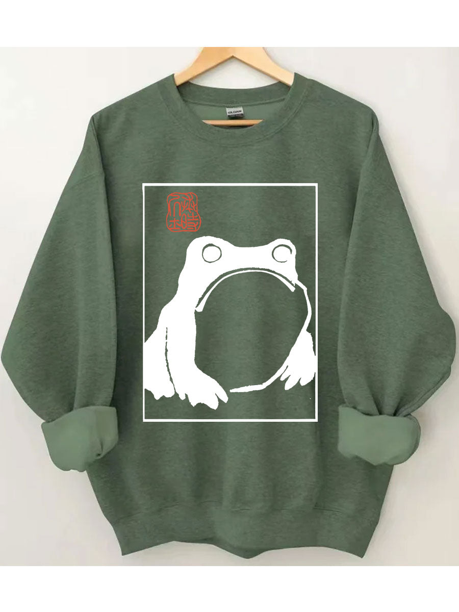 Unimpressed Frog Sweatshirt