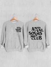 Bluza Anti Social Moms Club - Szara