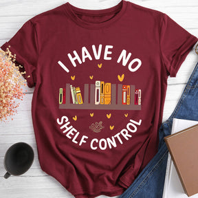 Rainbow Book I Have No Shelf Control Round Neck T-shirt