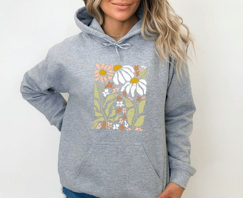 Boho Wildflowers Hoodie