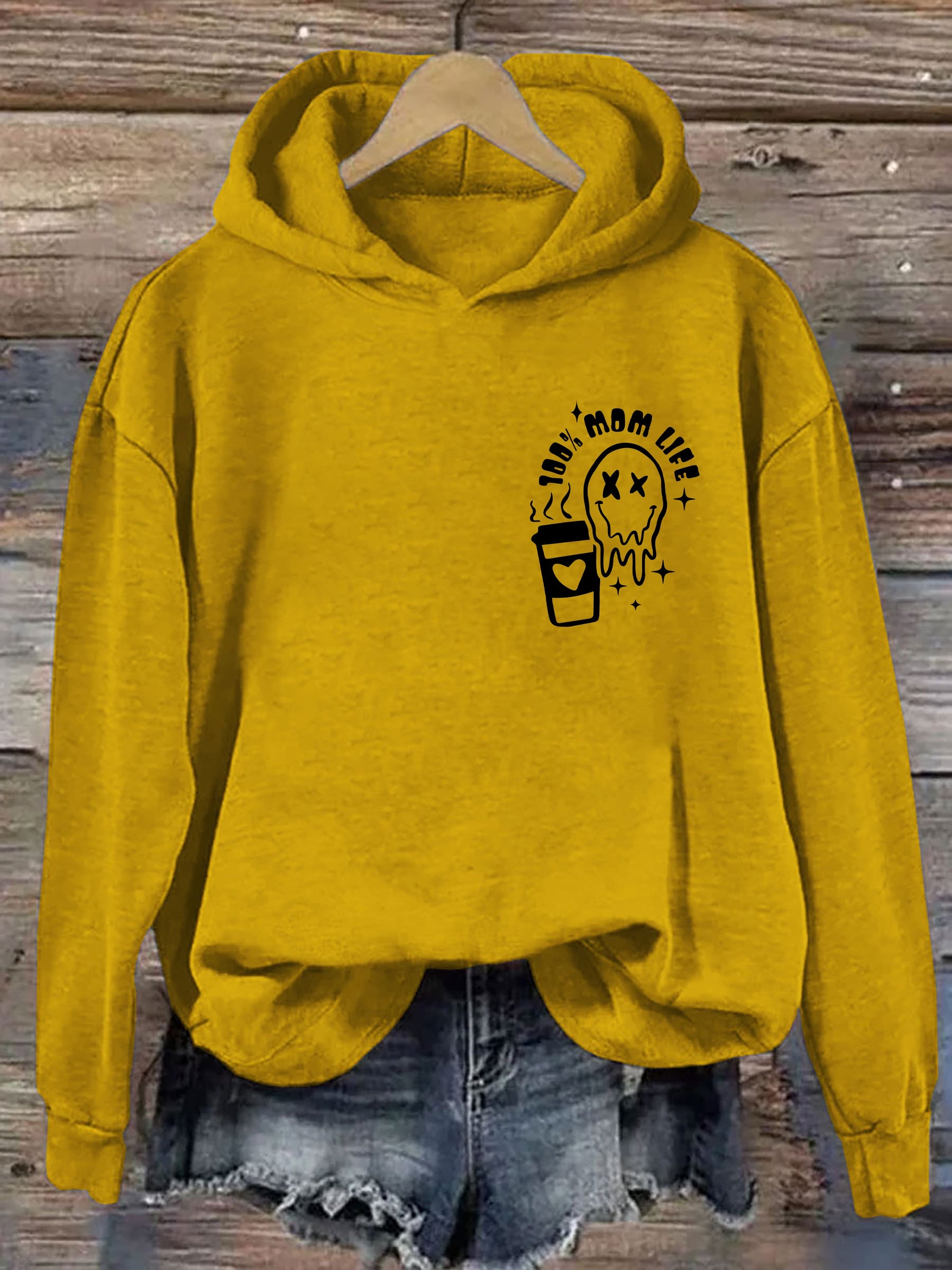 Caffeine And Chaos Mom Life Hoodie