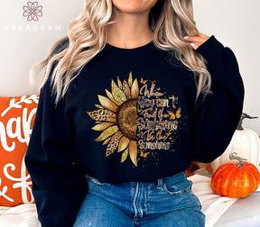 Butterfly Fall Sunflowers Sweatshirt