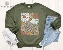 Boho Flower Sweatshirt