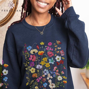 Wildflowers Nature Pullover Flower Lover Sweatshirt