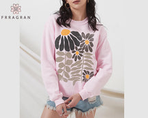 Boho Wildflower Print Sweatshirt