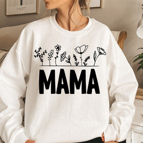 Mama Floral Print Sweatshirt Fête des Mères