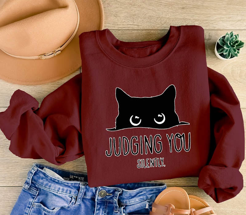 Cat Peeking You Sweatshirt