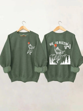 He Is Rizzin' Jesus Sweatshirt