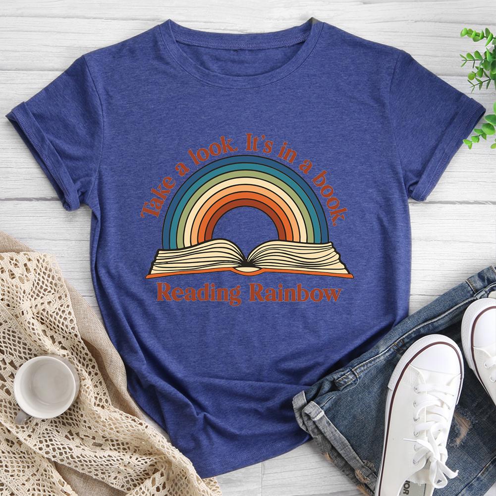 Reading Rainbow Round Neck T-shirt