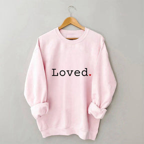 Loved Letter Print Sweatshirt