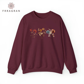 Vintage Pressed Flowers Sweatshirt