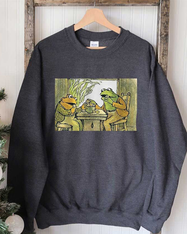 Grenouille et crapaud sont ami Sweat-shirt décontracté