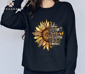 Butterfly Fall Sunflowers Sweatshirt