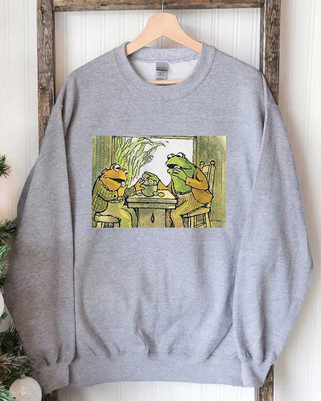 Frog Agus Toad An bhfuil Cara Sweatshirt Ócáideach