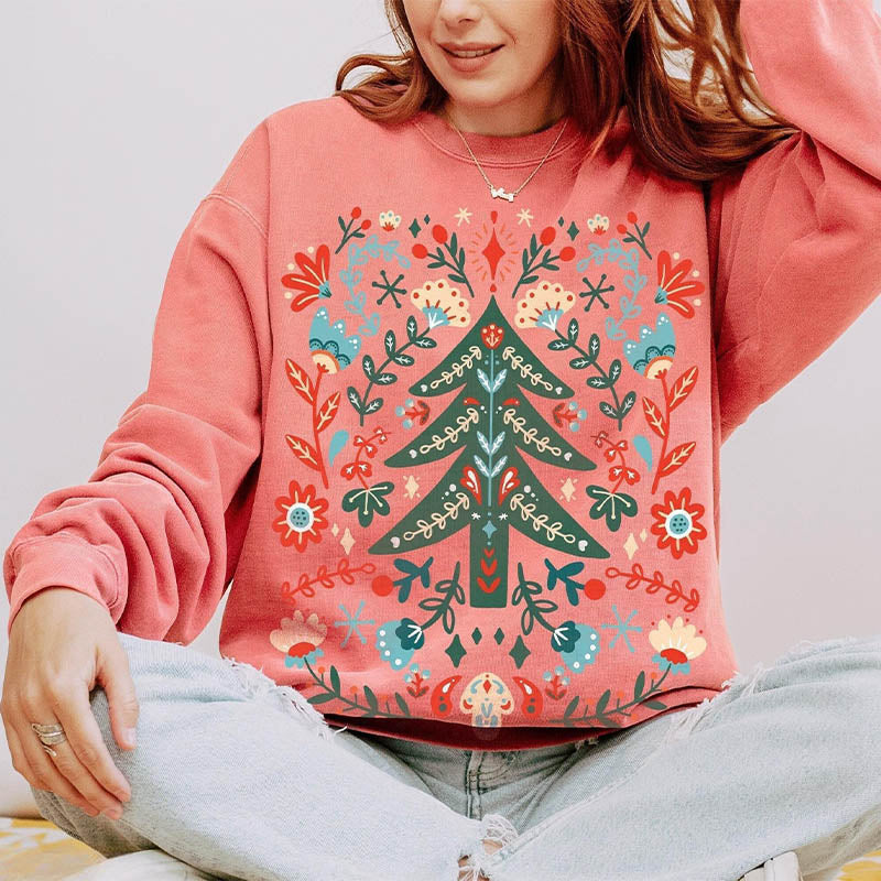 Vintage Cottagecore Wildflowers Crewneck Sweatshirt