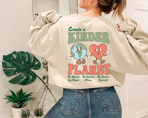 Cruthaigh Sweatshirt AEistéitiúil Pláinéad Leanaí