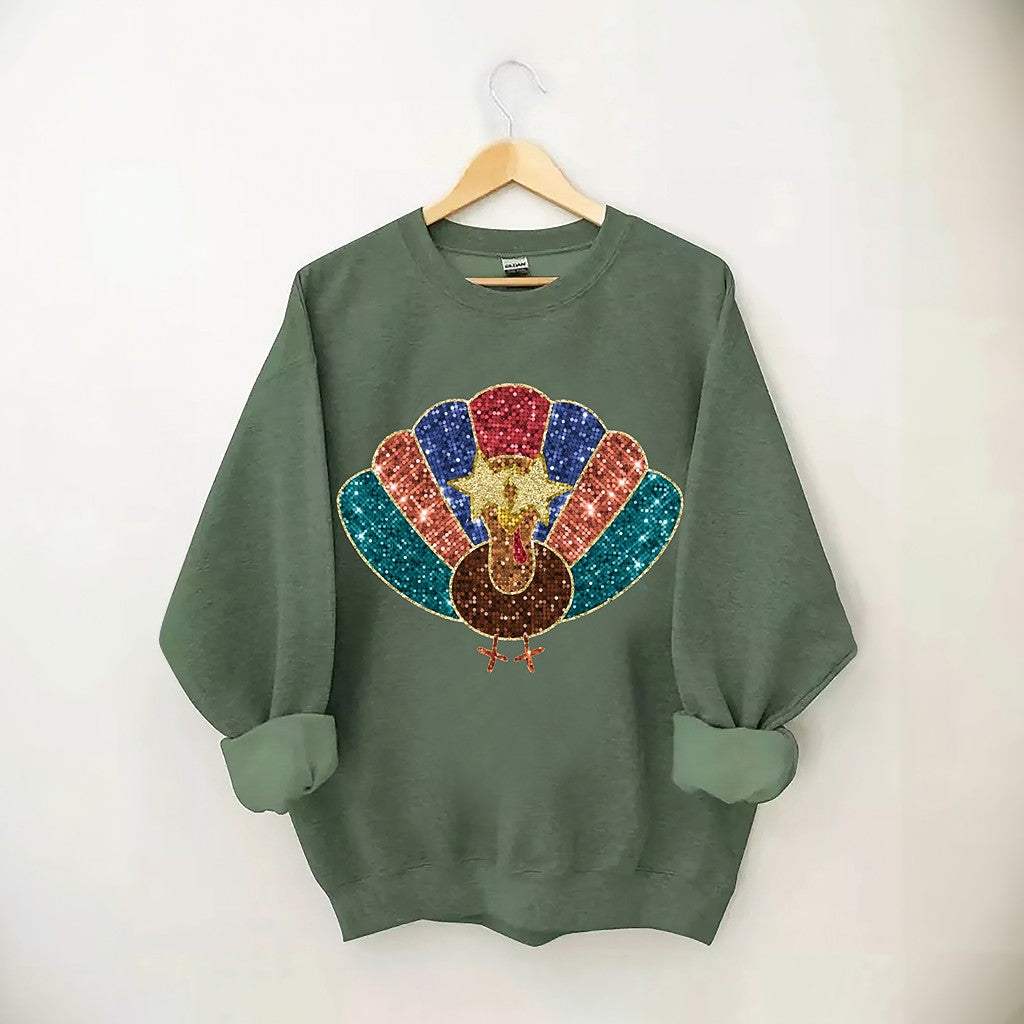 Thanksgiving Turkey Vintage Fall Sweatshirt