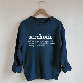 Sarcastic Definition Letter Print Sweatshirt