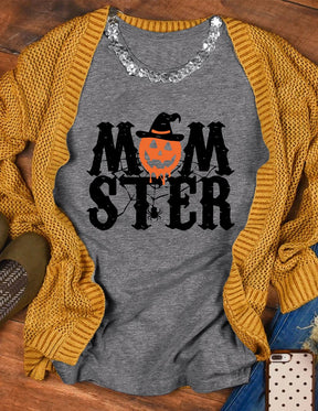 Momster Pumpkin Halloween T-Shirt